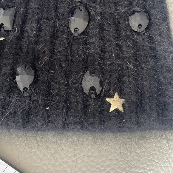 NWT JOCELYN FOX BLACK CRYSTAL HAT - Picture 5 of 5